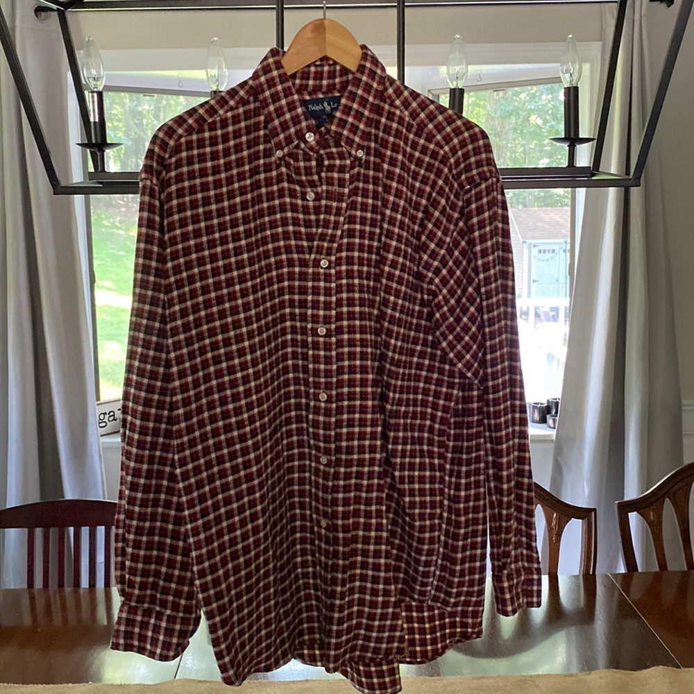 Ralph Lauren Flannel Shirt!  Great condition!  Size M!